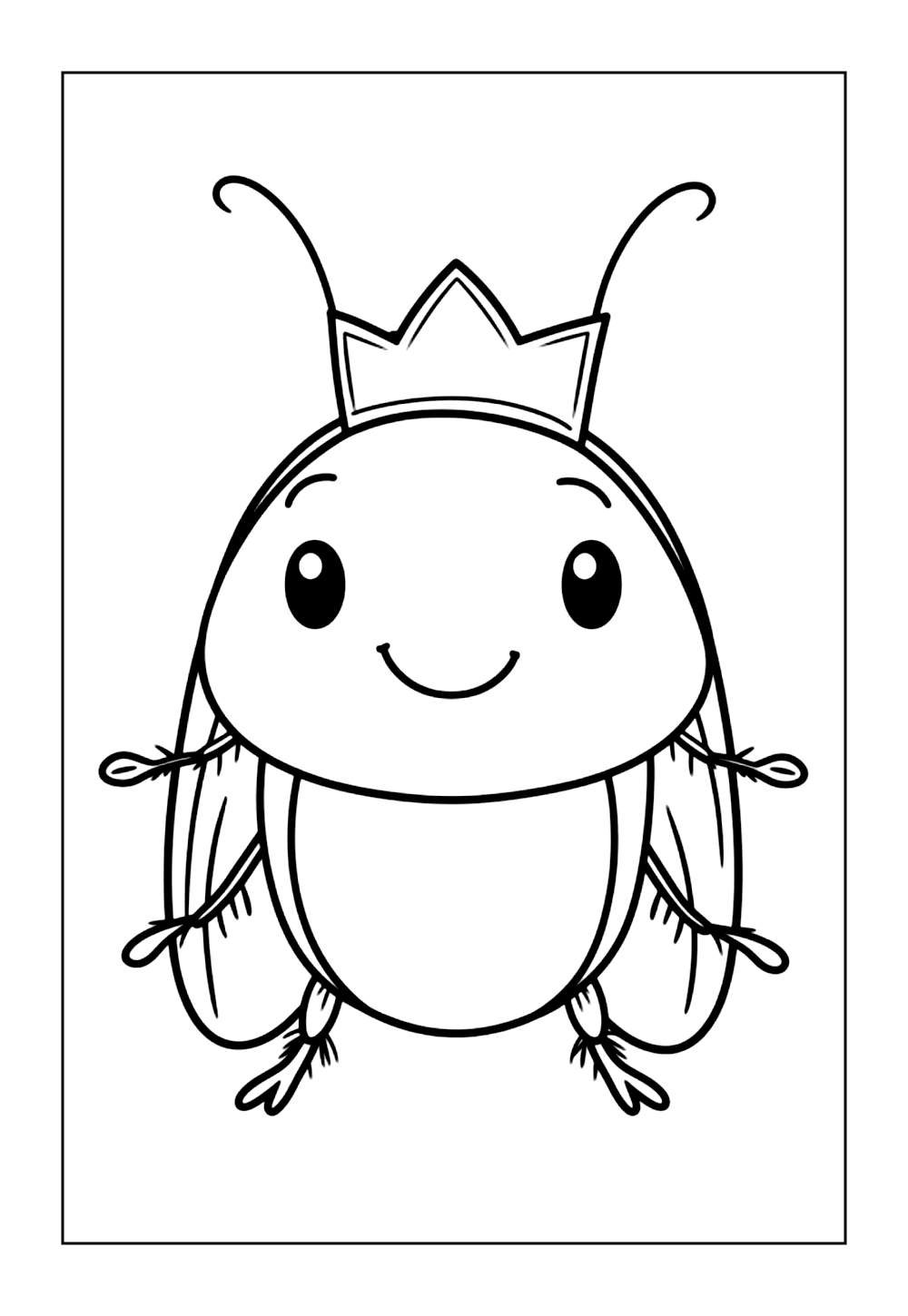 Desenhos de Baratinha para colorir