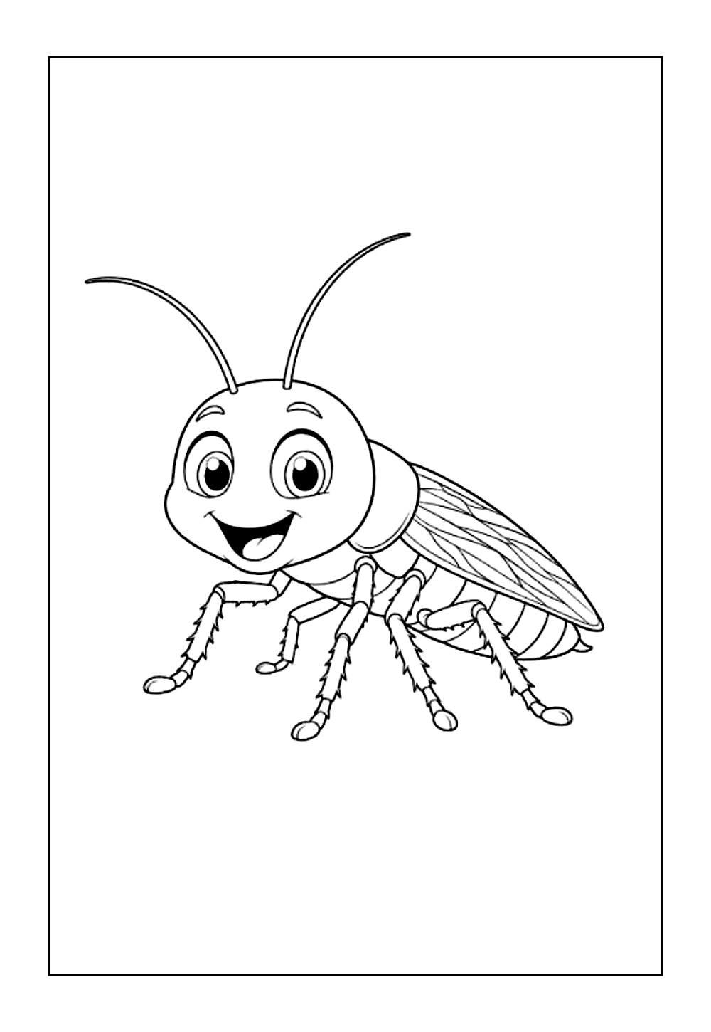 Barata para colorir