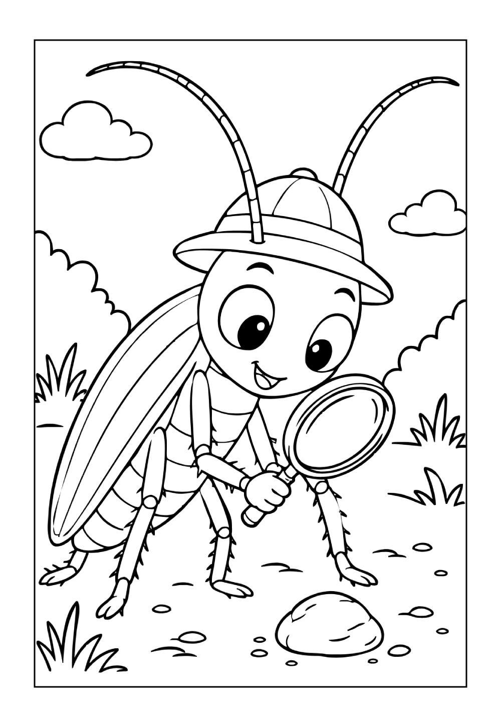 Desenho de Barata para colorir