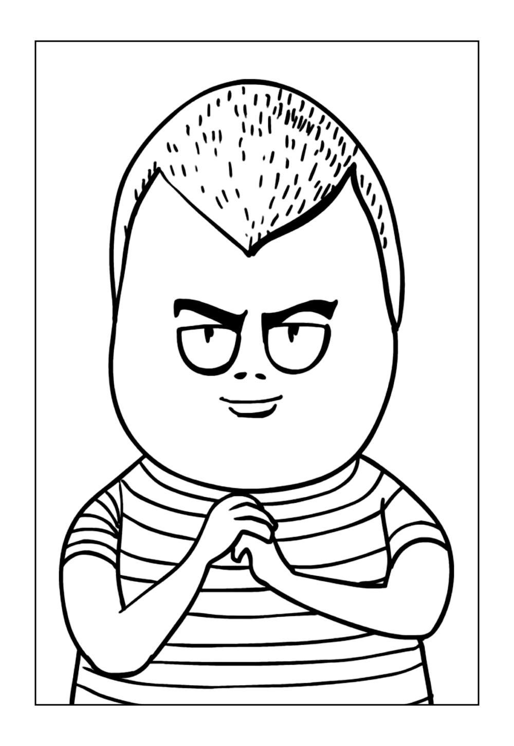Desenho da Família Addams