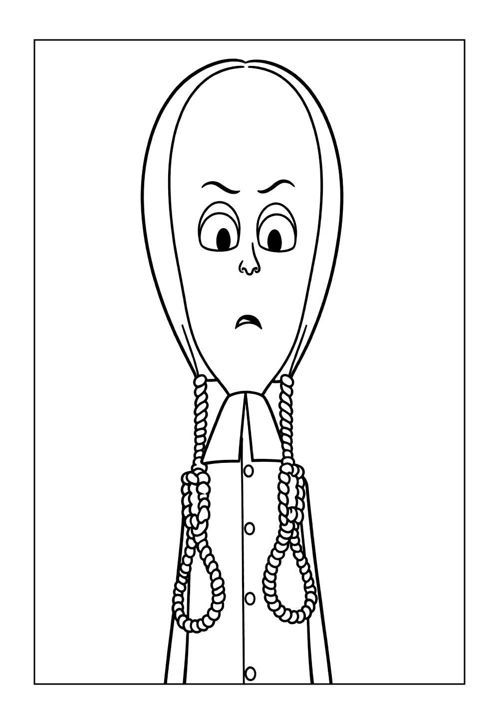 Família Addams para colorir