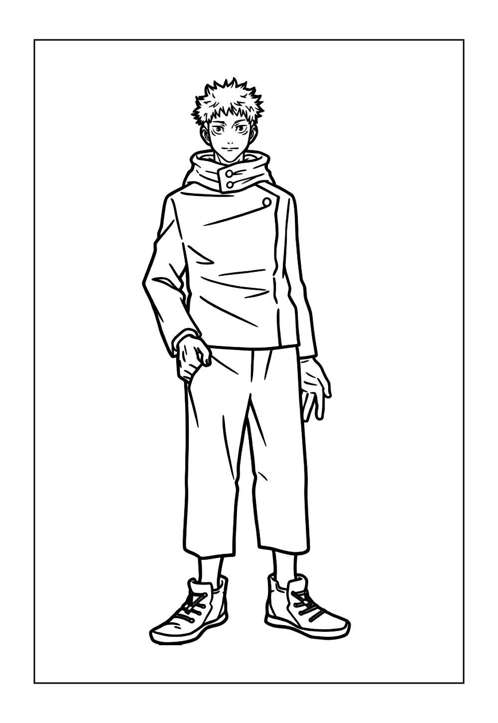 Jujutsu Kaisen para imprimir e pintar