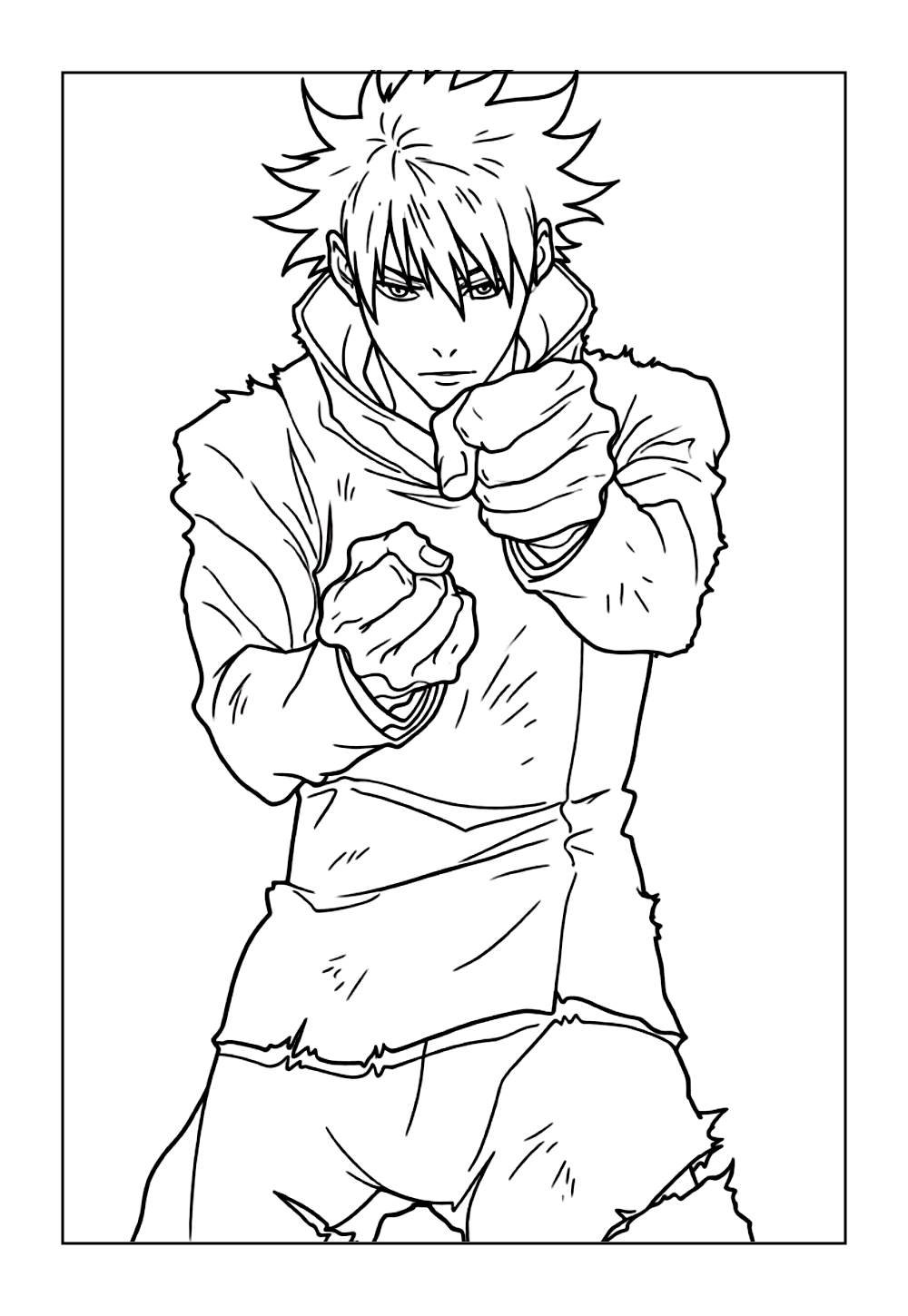 Jujutsu Kaisen para colorir