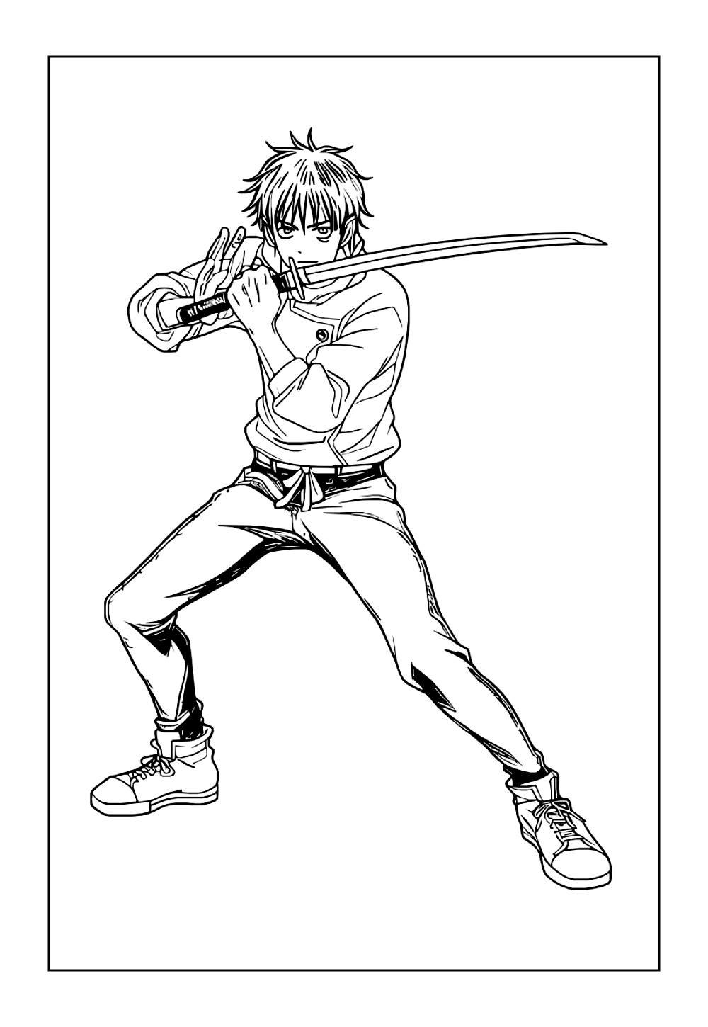 Desenhos de Jujutsu Kaisen para pintar