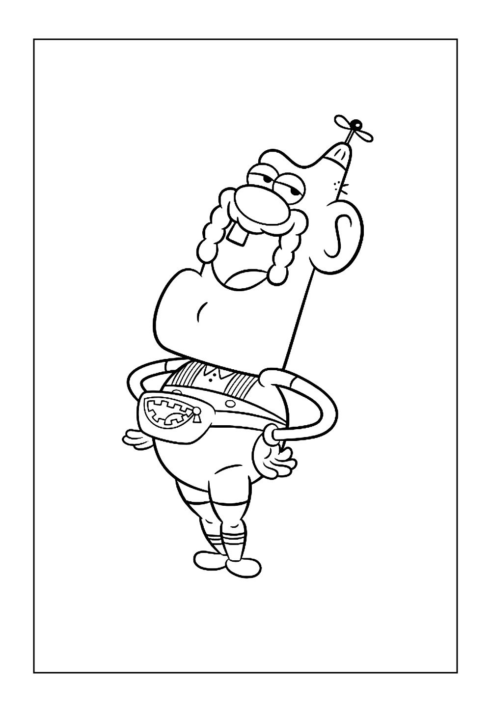 Desenho de Titio Avô para colorir