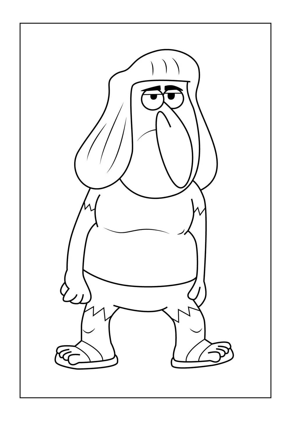 Desenho de Titio Avô para imprimir