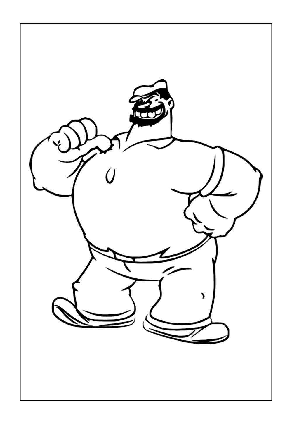 Desenho do Brutus para colorir