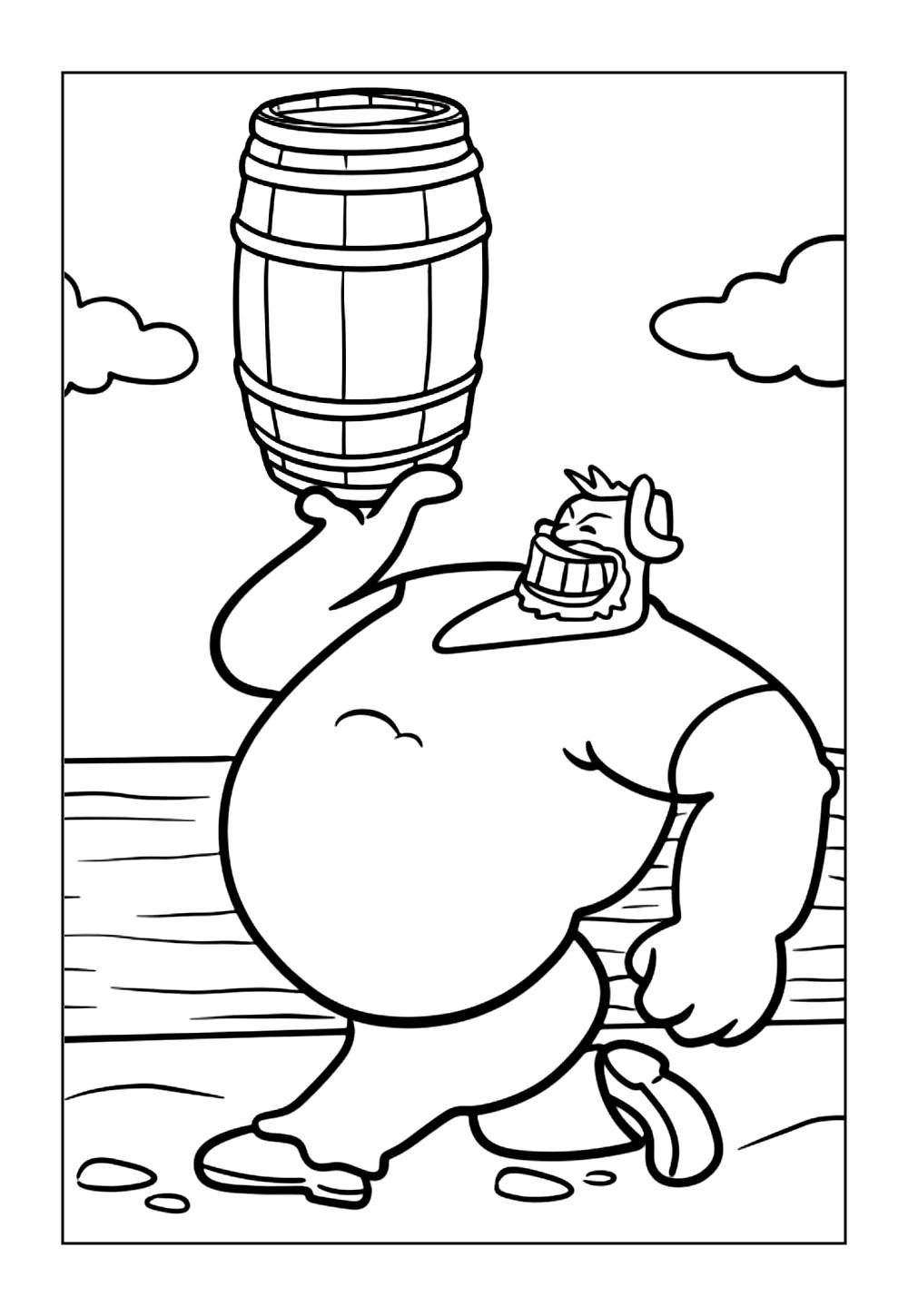 Desenhos do Brutus para pintar e colorir