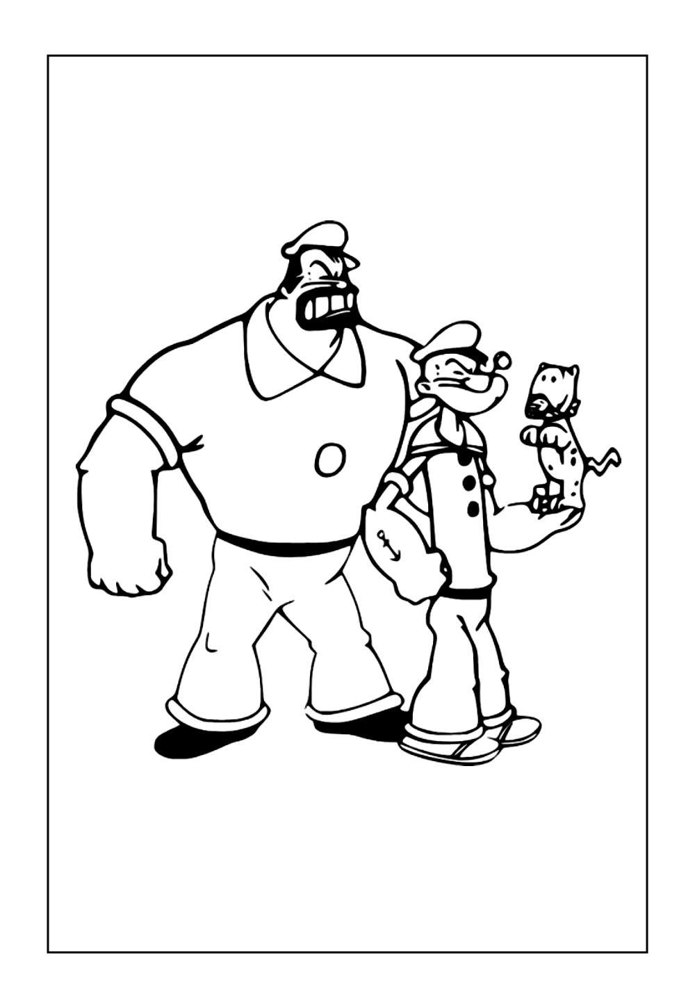 Desenho do Brutus para colorir