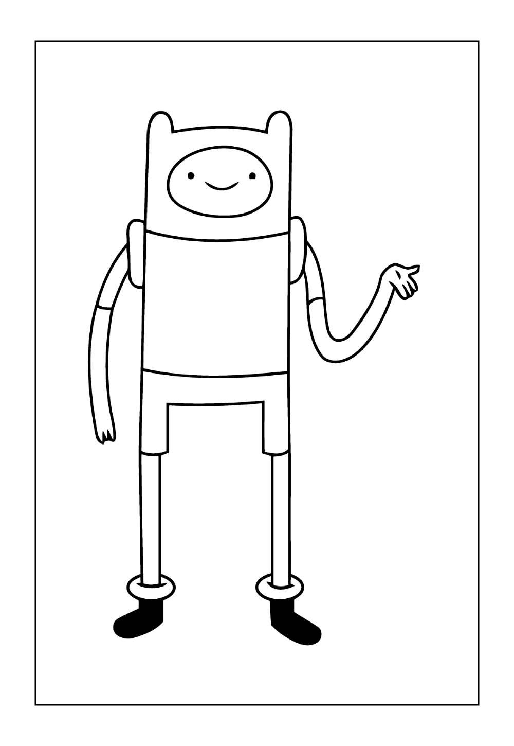 Desenho de Hora de Aventura para colorir